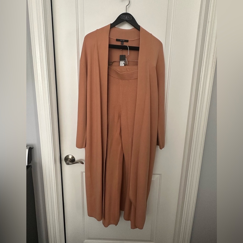 Toccin Small Camel Long Cardigan (Matching small pants sold separately)